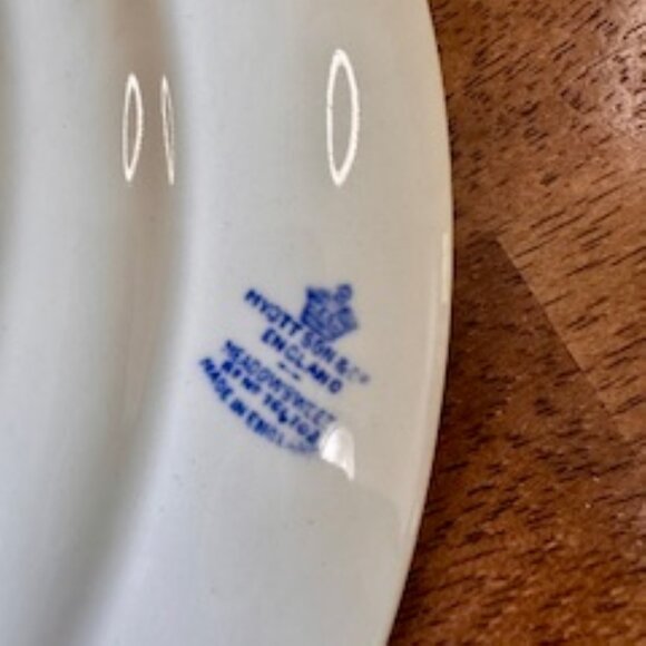 Myott England Meadow Sweet Blue Transferware Serving Platters Vintage J Walker - Picture 5 of 7